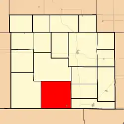 Location in Barber County