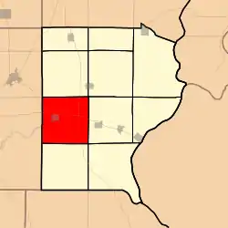 Location in Gallatin County