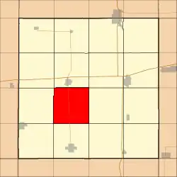 Location in Hancock County