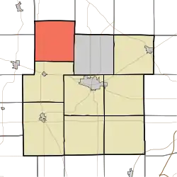 Location in Whitley County