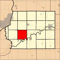 Location in Whiteside County