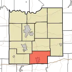 Location of Ferdinand Township in Dubois County