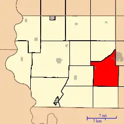 Location in Fremont County