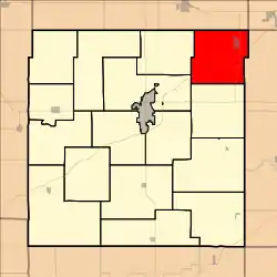 Location in Franklin County