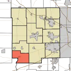 Location in Hendricks County