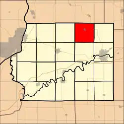 Location in Whiteside County