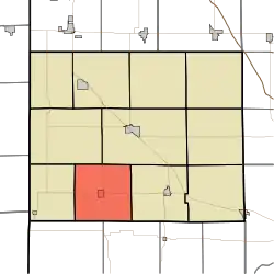 Location of Grant Township in Benton County