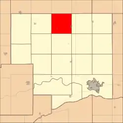 Location in Platte County