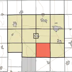 Location in Noble County