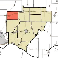 Location in Warrick County