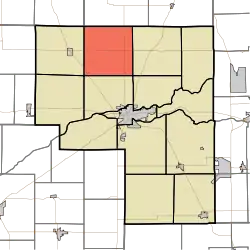 Location of Harrison Township in Cass County