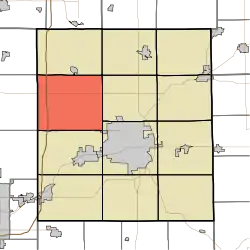 Location of Harrison Township in Delaware County