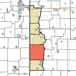 Location in Vermillion County