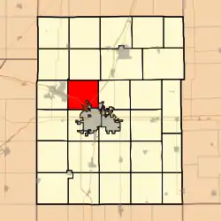 Location in Champaign County