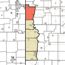 Location in Vermillion County