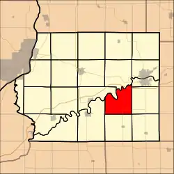 Location in Whiteside County