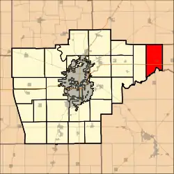 Location in Sangamon County