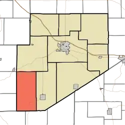 Location of Jackson Township in Decatur County