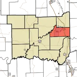 Location in Jackson County