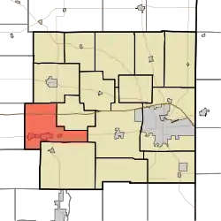 Location in Wayne County