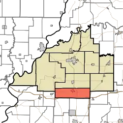 Location in Gibson County