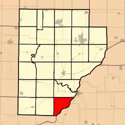 Location in Fulton County