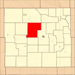 Location in Custer County