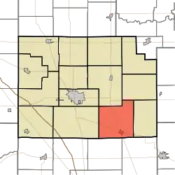 Location of Kirklin Township in Clinton County