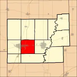 Location in Coles County