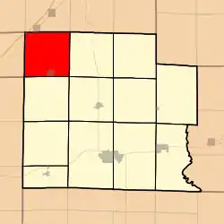 Location in Clay County