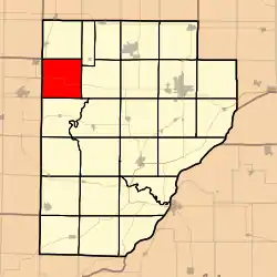 Location in Fulton County