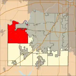 Location in Johnson County