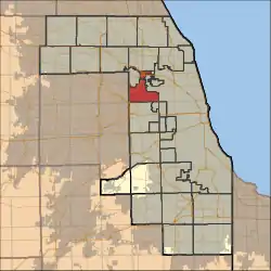 Location in Cook County