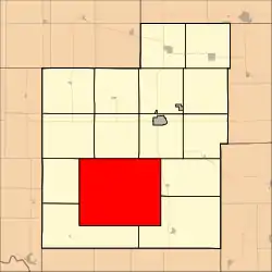 Location within Jackson County