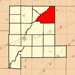 Location in Fayette County