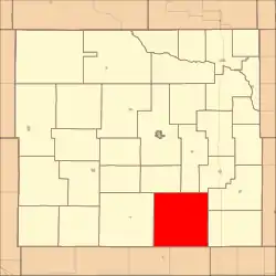 Location in Custer County