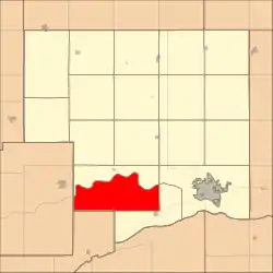 Location in Platte County