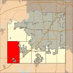 Location in Johnson County