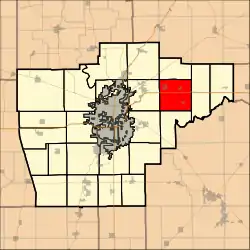 Location in Sangamon County