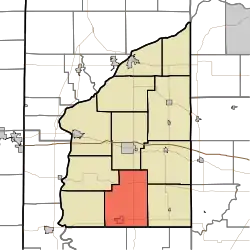 Location of Millcreek Township in Fountain County