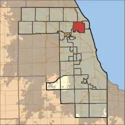 Location in Cook County