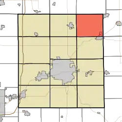 Location of Niles Township in Delaware County