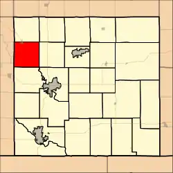 Location in Cowley County