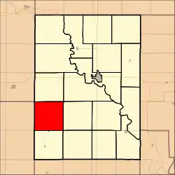 Location in Clay County