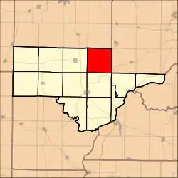 Location in Schuyler County