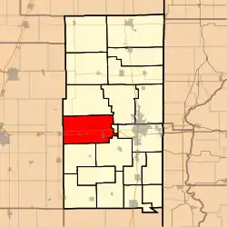 Location in Vermilion County