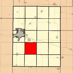 Location in Knox County