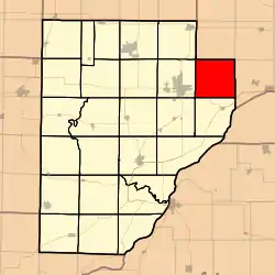 Location in Fulton County