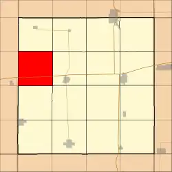 Location in Hancock County