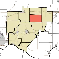 Location in Warrick County